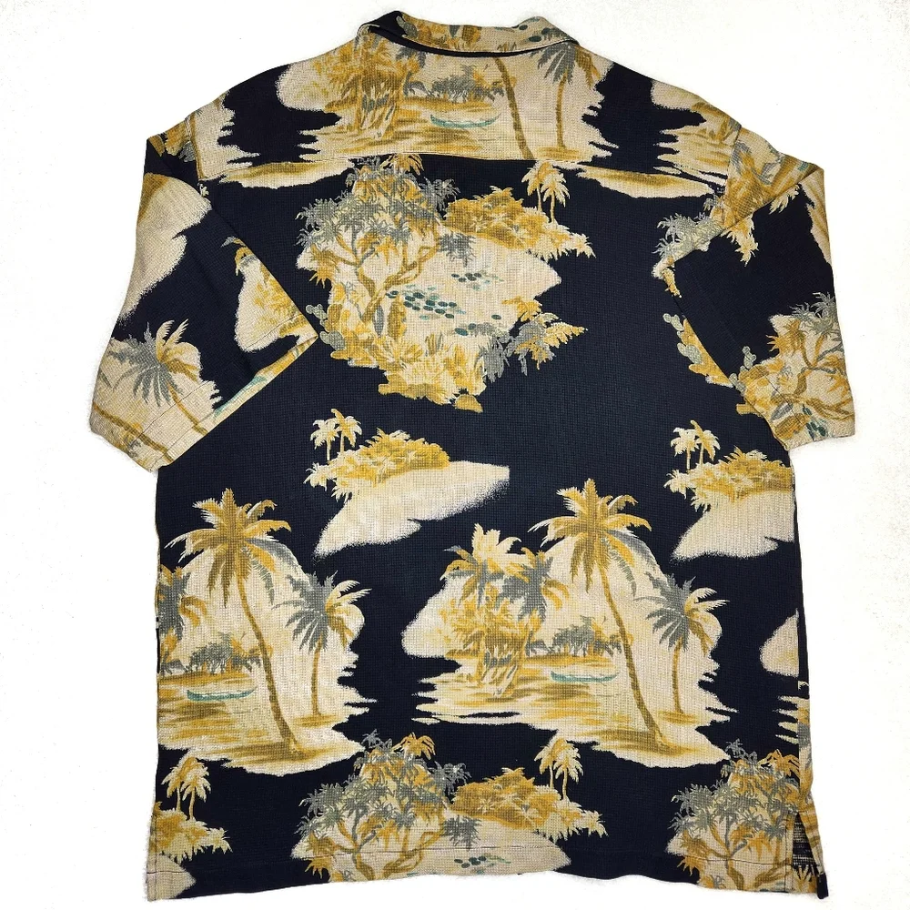 Tommy Bahama Short Sleeve Silk Button Down Medium - Picture 3 of 3